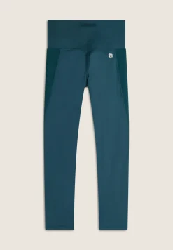 Freddy Leggings sportivi 7/8 vita alta con inserti in costina-Donna Padel|Pilates