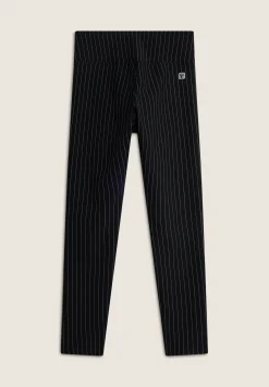 Freddy Leggings Sportivi 7/8 Vita Alta in Tessuto Gessato-Donna Pilates|Fitness