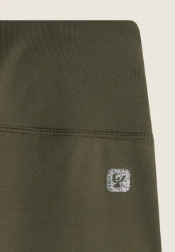 Freddy Leggings Sportivi Corsaro vita alta in tessuto tecnico-Donna Pilates|Fitness