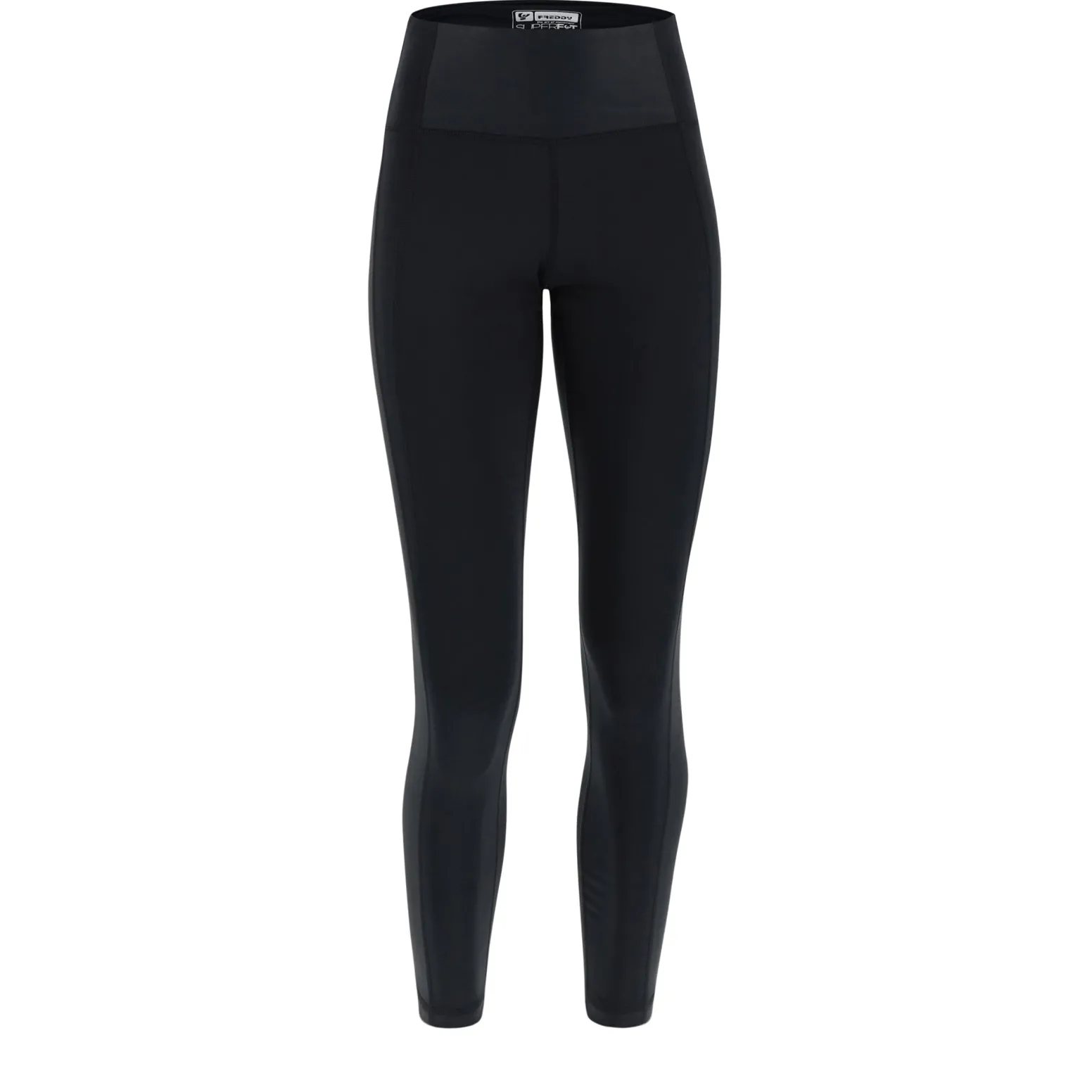 Freddy Leggings SuperFit 7/8 traspiranti vita alta e bande coated-Donna Pilates|Fitness