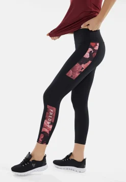 Freddy Leggings SuperFit ecologici con bande laterali texturizzate-Donna Padel|Pilates