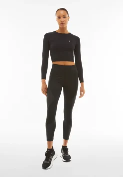 Freddy Leggings Superfit ecologici traspiranti con inserti lucidi-Donna Padel|Pilates