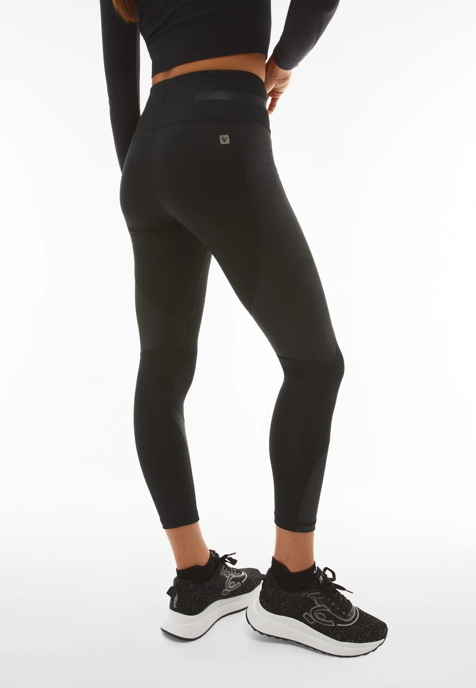 Freddy Leggings Superfit ecologici traspiranti con inserti lucidi-Donna Padel|Pilates