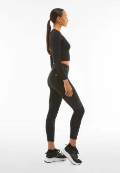 Freddy Leggings Superfit ecologici traspiranti con inserti lucidi-Donna Padel|Pilates