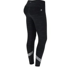 Freddy Leggings Superfit ecologici traspiranti logo all over-Donna Padel|Pilates