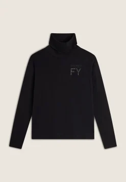 Freddy Lupetto Regular Fit da donna con Logo FY in Strass-Donna Ginnastica|T-shirts