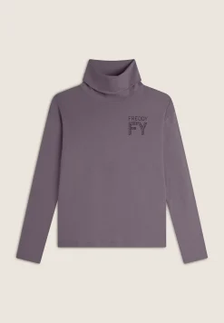 Freddy Lupetto Regular Fit da donna con Logo FY in Strass-Donna Ginnastica|T-shirts