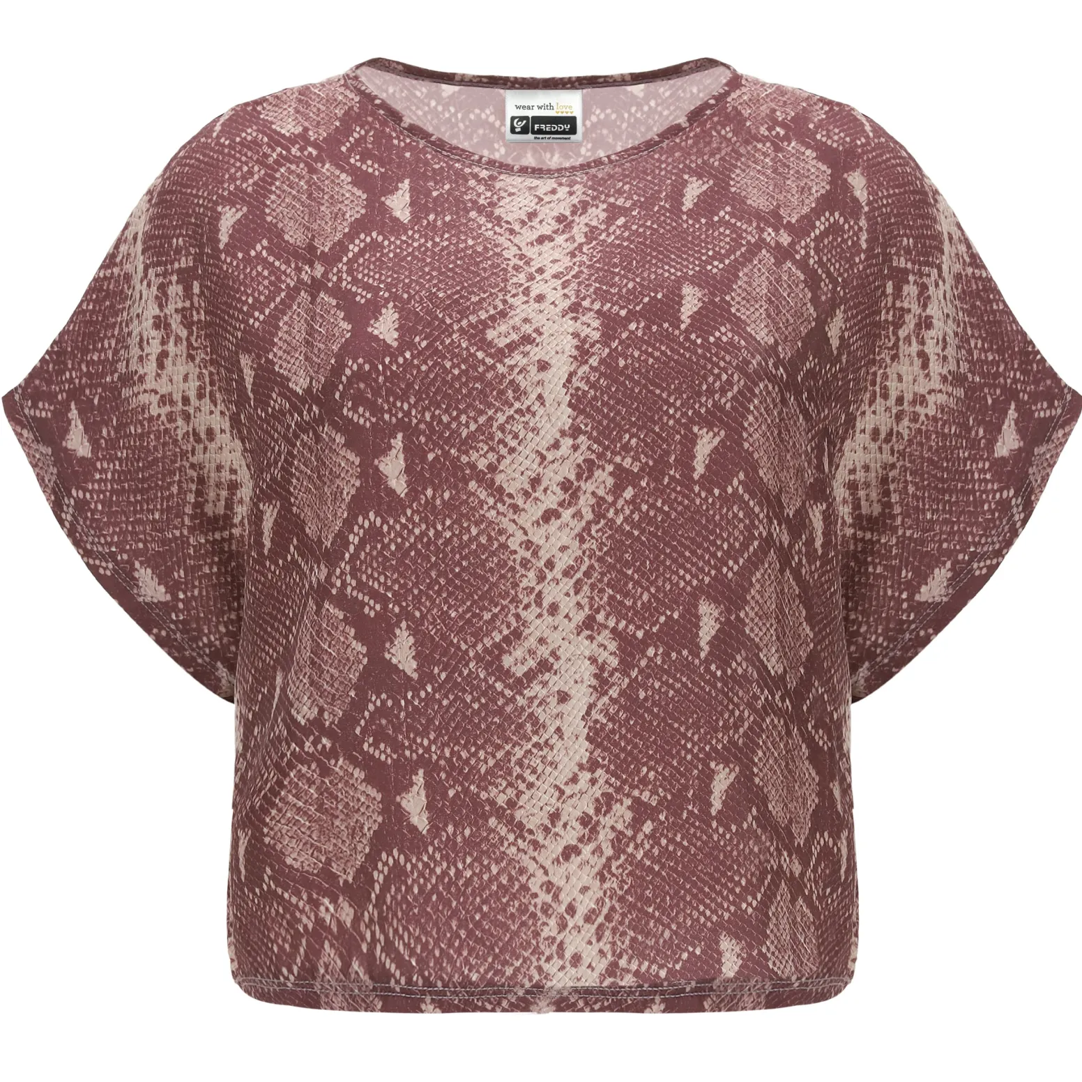 Freddy Maglia ampia con maniche ad aletta stampa reptile-Donna T-shirts