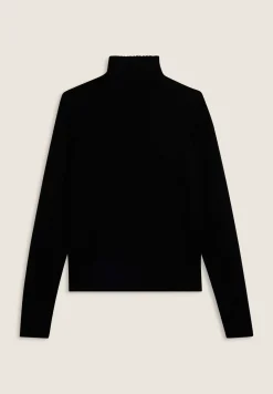 Freddy Maglia collo a camicia slim fit con zip e dettagli in costina-Donna Felpe