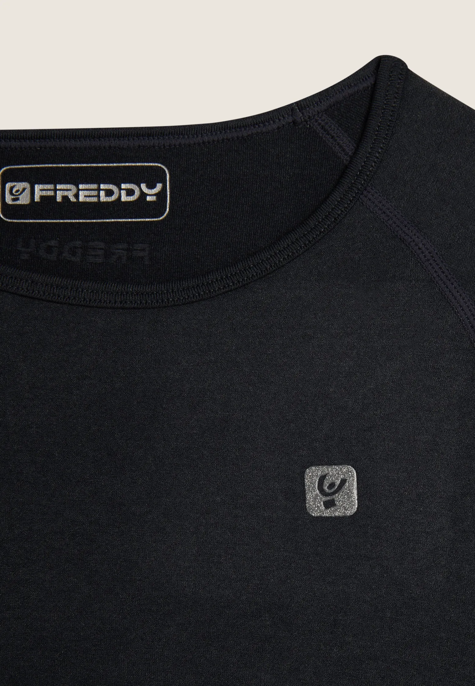 Freddy Maglia corta con maniche lunghe tessuto seamless ice wash-Donna Padel|Pilates