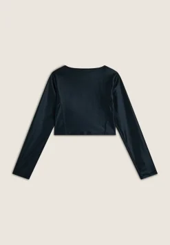 Freddy Maglia corta con scollo quadrato in tessuto effetto wet-Donna T-shirts