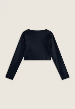 Freddy Maglia corta con scollo quadrato in tessuto effetto wet-Donna T-shirts