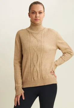 Freddy Maglia donna collo alto con treccia-Donna Felpe