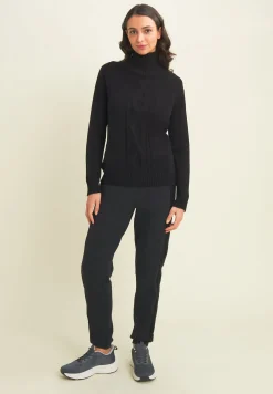 Freddy Maglia donna collo alto con treccia-Donna Felpe