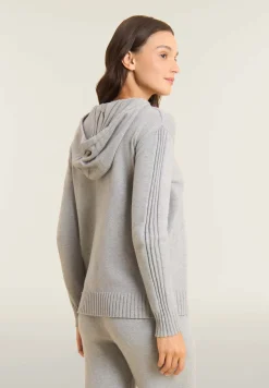 Freddy Maglia donna con cappuccio e treccia frontale-Donna Felpe