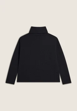Freddy Maglia donna in felpa bonded a trecce con collo a tubo-Donna Felpe