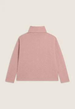 Freddy Maglia donna in felpa bonded a trecce con collo a tubo-Donna Felpe