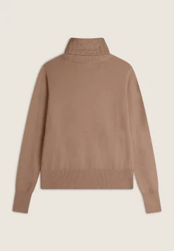 Freddy Maglia in tricot con collo alto lavorato a trecce-Donna Felpe