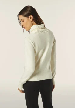 Freddy Maglia in tricot con collo alto lavorato a trecce-Donna Felpe