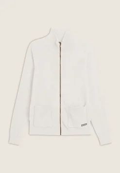 Freddy Maglia in tricot con collo alto, zip e tasche quadrate-Donna Felpe
