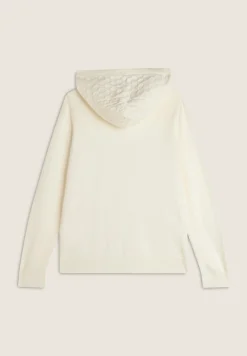 Freddy Maglia in tricot con zip e cappuccio lavorato a trecce-Donna Felpe