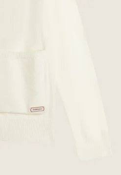 Freddy Maglia in tricot con zip e cappuccio lavorato a trecce-Donna Felpe