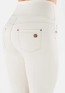 Freddy N.O.W.® vita super alta a incrocio in similpelle laminata-Donna Jeans E Pantaloni