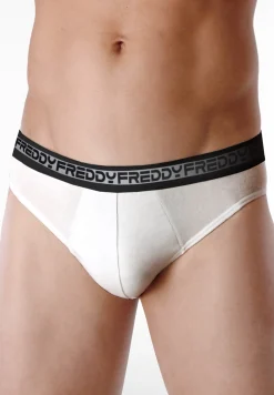 Freddy Pack 2 slip uomo con elastico jacquard logato a contrasto-Uomo Underwear