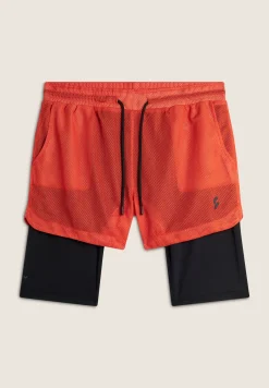 Freddy Pantaloncini 2 in 1 da Uomo in tessuto tecnico-Uomo Shorts E Bermuda