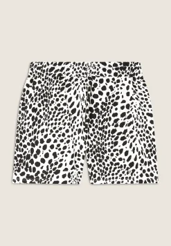Freddy Pantaloncini animalier regular fit in french terry-Donna Shorts