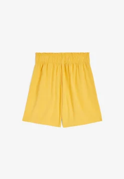 Freddy Pantaloncini da donna in lino viscosa con gamba ampia-Donna Padel|Tutti I Pantaloni