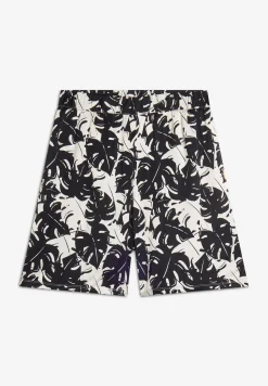 Freddy Pantaloncini donna in satin di viscosa a fantasia tropical-Donna Padel|Shorts