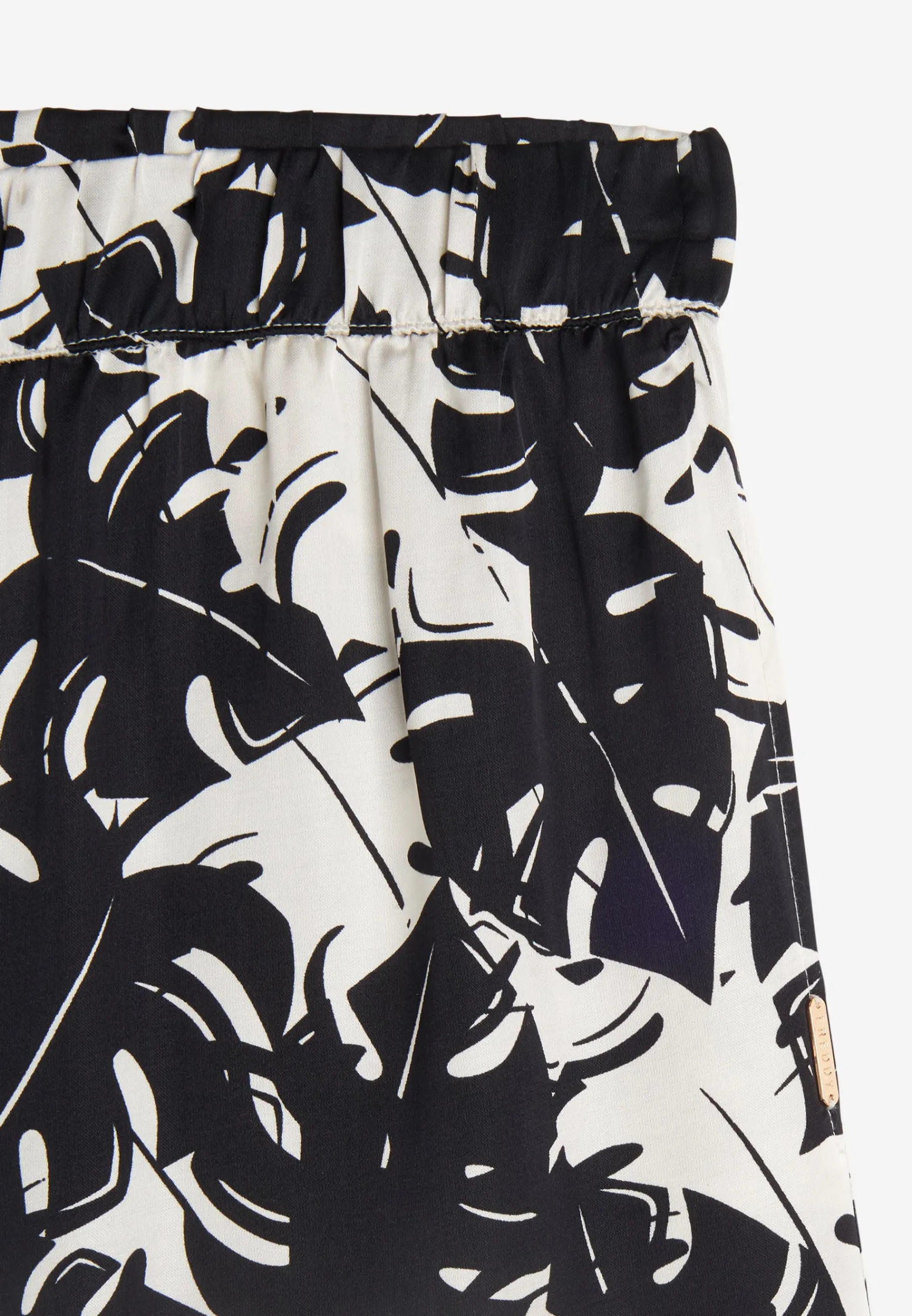 Freddy Pantaloncini donna in satin di viscosa a fantasia tropical-Donna Padel|Shorts