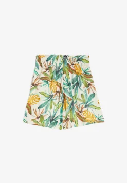 Freddy Pantaloncini donna in satin di viscosa a fantasia tropical-Donna Padel|Shorts