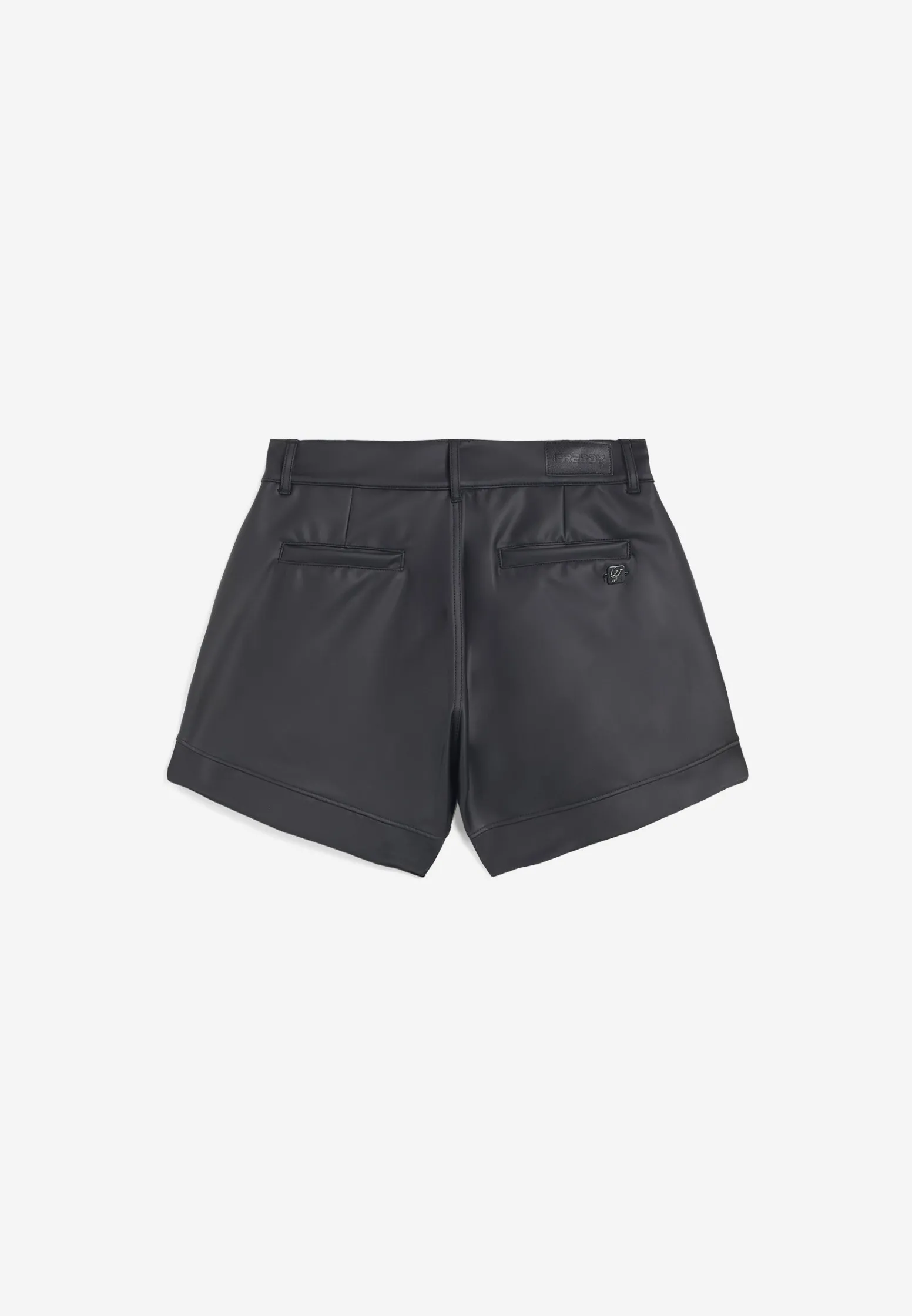 Freddy Pantaloncini vita alta in similpelle con risvolto-Donna Jeans E Pantaloni|Tutti I Pantaloni