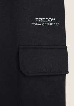 Freddy Pantalone cargo da donna comfort fit in felpa-Donna Pantaloni Cargo|Pantaloni Sportivi