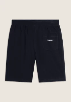 Freddy Pantalone Corto Regular Fit da Uomo in Felpa Interlock-Uomo Shorts E Bermuda