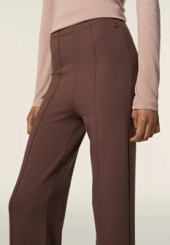Freddy Pantalone donna in felpa viscosa con gamba dritta-Donna Tutti I Pantaloni|Pantaloni Sportivi
