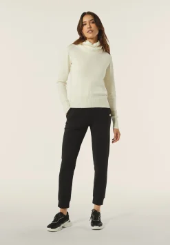Freddy Pantalone donna in felpa di viscosa con dettaglio leopardato-Donna Pantaloni Sportivi|Tutti I Pantaloni