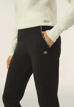 Freddy Pantalone donna in felpa di viscosa con dettaglio leopardato-Donna Pantaloni Sportivi|Tutti I Pantaloni