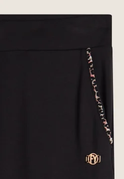 Freddy Pantalone donna in felpa di viscosa con dettaglio leopardato-Donna Pantaloni Sportivi|Tutti I Pantaloni