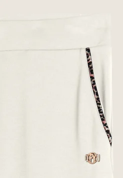 Freddy Pantalone donna in felpa di viscosa con dettaglio leopardato-Donna Pantaloni Sportivi|Tutti I Pantaloni