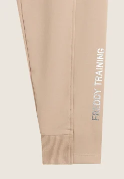 Freddy Pantalone donna in felpa con vita alta e tasche laterali-Donna Ginnastica|Pantaloni Sportivi