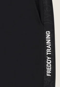 Freddy Pantalone donna in felpa garzata con bande fantasia paisley-Donna Ginnastica|Pantaloni Sportivi