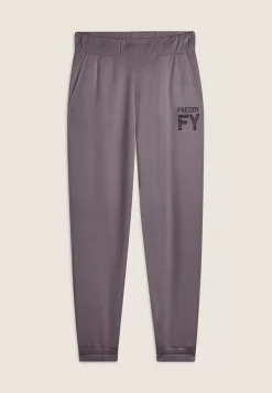 Freddy Pantalone donna in felpa di viscosa con elastico sul fondo-Donna Ginnastica|Pantaloni Sportivi