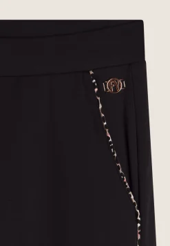 Freddy Pantalone donna in felpa di viscosa con impunture leopardate-Donna Pantaloni Sportivi|Tutti I Pantaloni