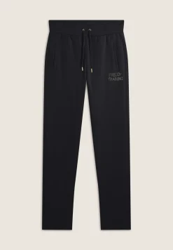 Freddy Pantalone donna in felpa con vita in costina e fondo dritto-Donna Ginnastica|Pantaloni Sportivi