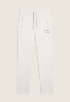 Freddy Pantalone donna in felpa con vita in costina e fondo dritto-Donna Ginnastica|Pantaloni Sportivi