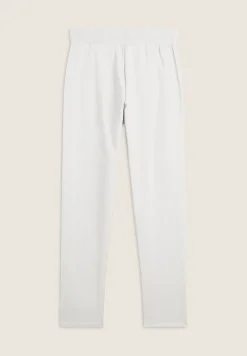 Freddy Pantalone donna in felpa con vita in costina e fondo dritto-Donna Ginnastica|Pantaloni Sportivi
