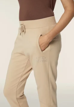 Freddy Pantalone donna in felpa con vita in costina e fondo dritto-Donna Ginnastica|Pantaloni Sportivi
